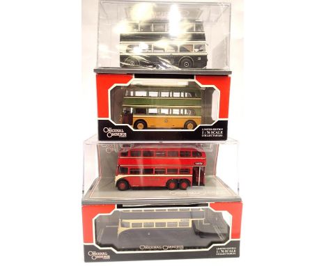 Four Corgi OOC buses, Yorkshire Related Rotheram, Halifax, Bradford and Huddersfield, very good-excellent condition, boxed. P