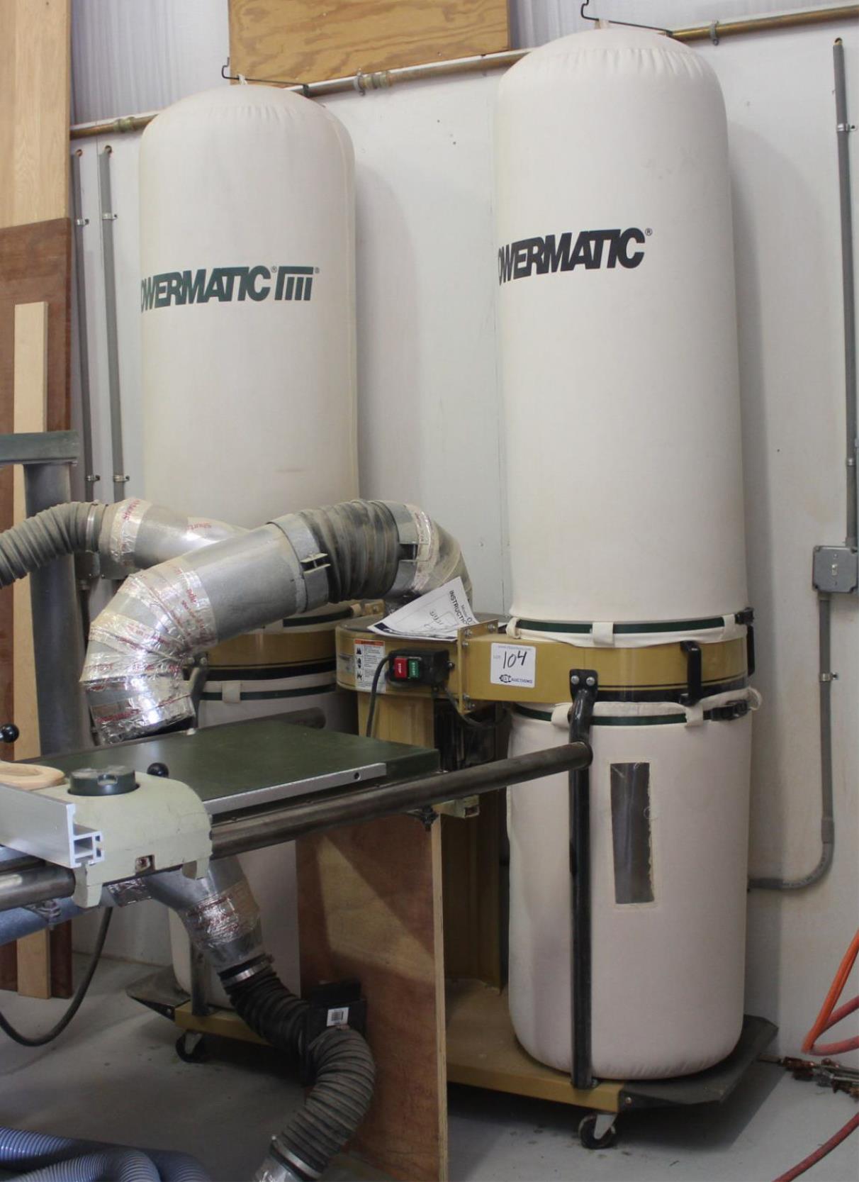 Powermatic 0753 2 Bag Dust Collector Stock No. 1791073 3HP, 230/460/3PH