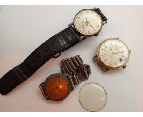 Three vintage mechanical wristwatches all A/F