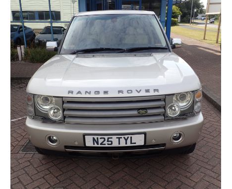 Range Rover Vogue with private plate N2 TYL 2002 112k miles light gold colour with BMW 3 litre diesel engine one key 12 month