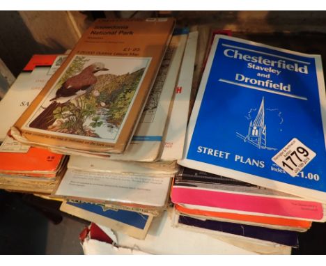 Large collection of vintage Ordnance Survey Maps and road maps
