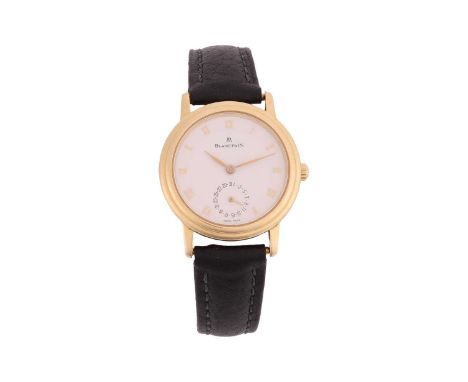 Blancpain 18ct Villeret Wrist Watch Reference: 178Bezel: Stepped, Smooth, 18ct GoldYear: circa 1980Case Material: 18ct Gold, 