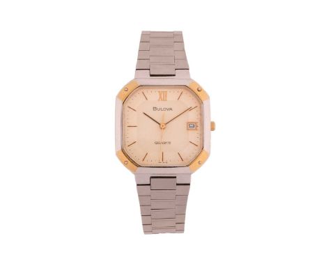 Bulova Royal Oak Reference: 7-020249Serial: E-612Bezel: Smooth, Octagonal, GiltYear: circa 1970Case Material: Stainless Steel