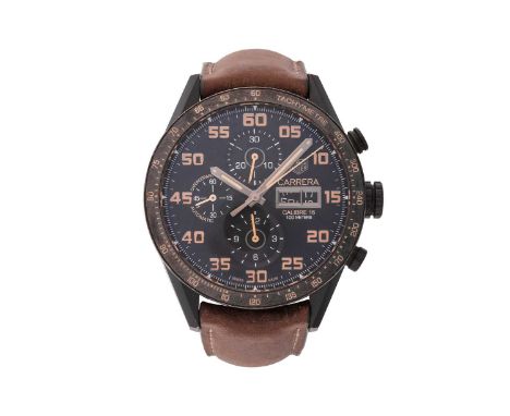TAG Heuer Gentleman’s Carrera Calibre 16 Chronograph Reference: CV2A84Serial: WKH6489Bezel: TachymetreYear: circa 2017Case Ma
