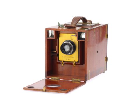 A Houghton Holborn Ilex No.8 DeLuxe 3Â¼Ã—4Â¼'' Falling Plate Camera, 1905/06, with Taylor, Taylor &amp; Hobson Cooke Series I