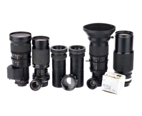 A Mixed Selection of Camera &amp; Projector Lenses, to include a Fuji Photo Optical Co. Fujinon-TV W Zoom f/1.7 6.5 - 23mm le