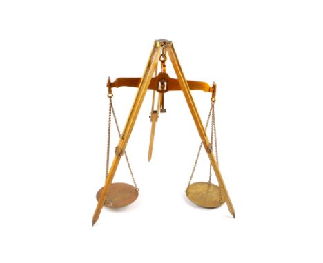De Grave Patent Portable 56lb Standard Beam Scale for Inspectors, English, dated 1902, engraved along the massive beam 'LANCA