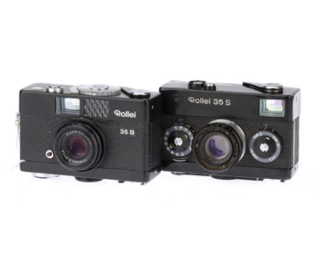 A Rollei 35 S 35mm Compact Camera, body F, requires some attention, shutter working but all speeds sound the same, missing le