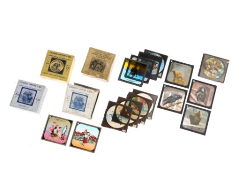 4 Card Cases of Magic Lantern Slides &amp; Others, 4 cases of lantern slides titled: 'Primus Coloured Lantern Slides Rambles 