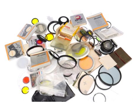 A Mixed Selection of Photographic Camera Lens Filters, from a range of manufacturers,