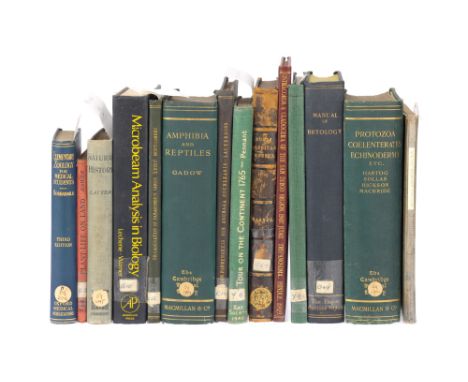 A Collection of Approximately 14 Period Microbiology Books, including: North American Mosses, Charles Reid Barns 1896, ex Que