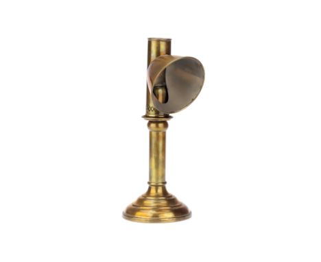 A Brass Candle Reading Lamp, English, lath Victorian, constructed of brass with internal candle holder(missing spring) and si