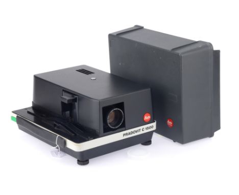 A Leitz Pradovit C 1500 Slide Projector, body G-VG, with a Leitz Wetzlar Colorplan f/2.5 90mm lens, optics VG-E, with maker's