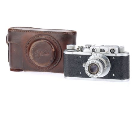 A KMZ Zorki I 35mm Rangefinder Camera, chrome, serial no. 55205208, body G-VG, shutter working, rangefinder patch clear &amp;