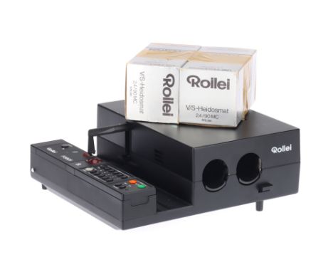 A Rollei P3801 Dual Projection Slide Projector, black, untested, in VG condition,