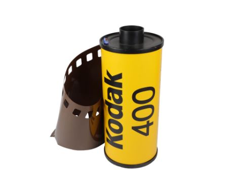A Huge Display Kodak 400 35mm Film Canister, measuring 98cm high, some light damages