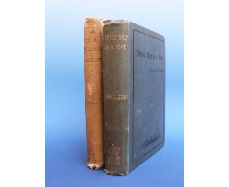 Jerome K Jerome, Three Men in a Boat (Bristol, J.W.Arrowsmith, 1889), blue cloth, black lettering to front board, gilt letter