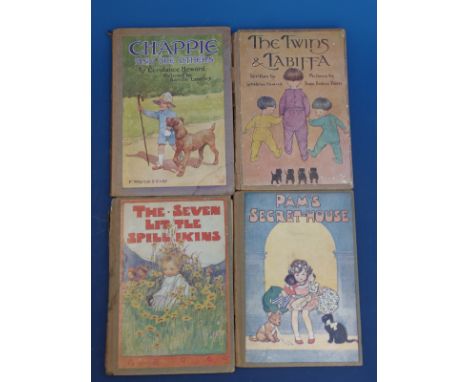 Maragret Gilmour, The Seven Little Spillikins (London, George Harrap, 1926) black and white drawings and colour plates, unpag