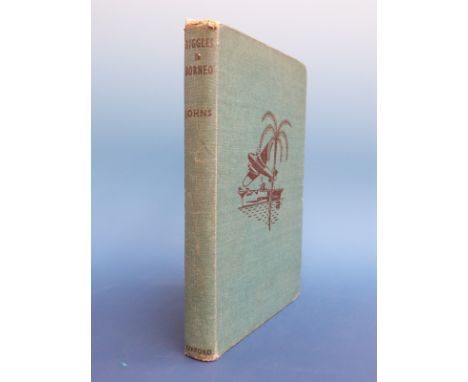 Capt. W.E. Johns, Biggles in Borneo (London, Oxford University Press, 1943) green illustrated cloth, first edition, first pri