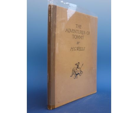 H.G. Wells, The Adventures of Tommy (London, George Harrap, 1929) quarter cloth manilla boards, first edition with protective