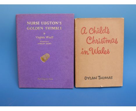 Dylan Thomas, A Child's Christmas in Wales (Norfolk, Connecticut, New Directions, 1954) printed manilla boards with dust jack
