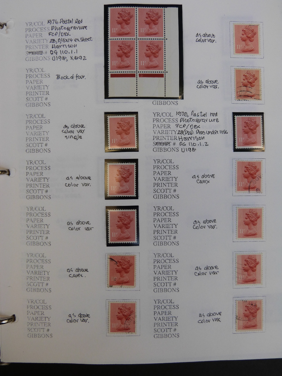 An extensive collection of Machin stamps in four albums