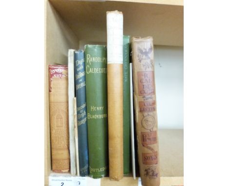 R Caldecott's collection of 'Pictures & Songs' with coloured engravings, Routledge; 'Old Christmas' by Washington Irving limi