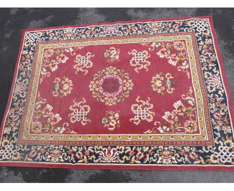 A Persian style carpet. 