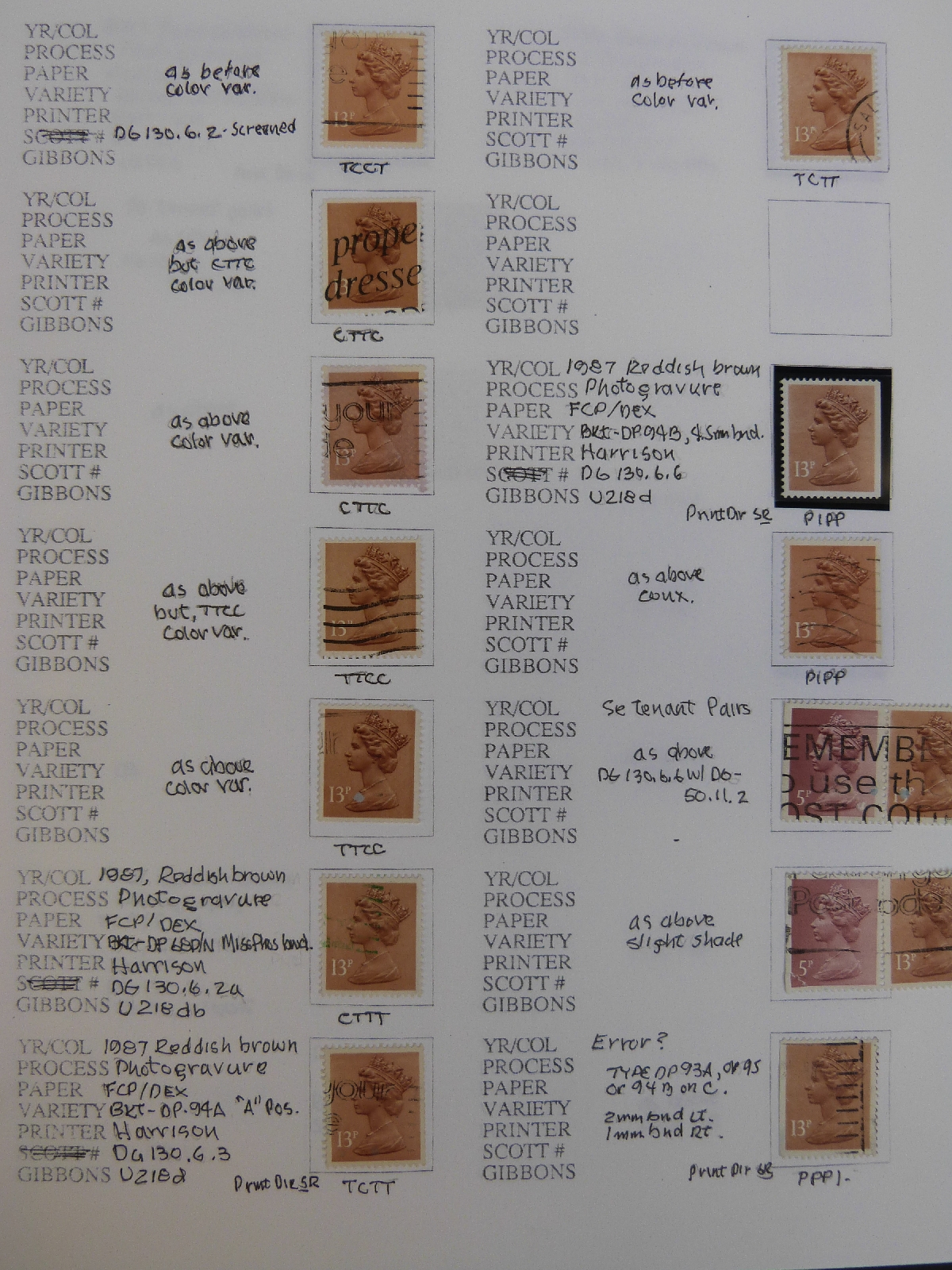 An extensive collection of Machin stamps in four albums