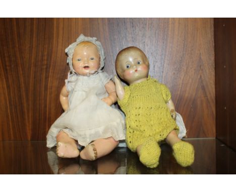 AN E F FAMBEE BUBBLE VINTAGE CERAMIC DOLL & ANOTHER (2)