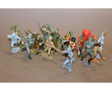 A QUANTITY OF MARX LARGE TOY SOLDIERS