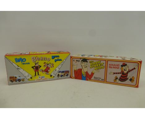 Two boxed Corgi limited edition comic classics - Biffo the Bear, The Beano/ Beryl the Peril no. 0171/8000 and The bash Street