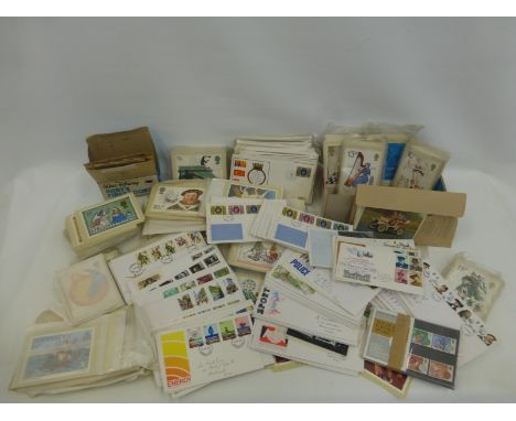 An assortment of first day picture postcards and first day covers, various ages and topics.