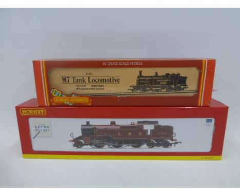 A Hornby 00 gauge R.103 S.R. class M7 locomotive 0-4-4T, also a Hornby 00 gauge L.M.S. Fowler 2-6-4T class 4P locomotive 2308