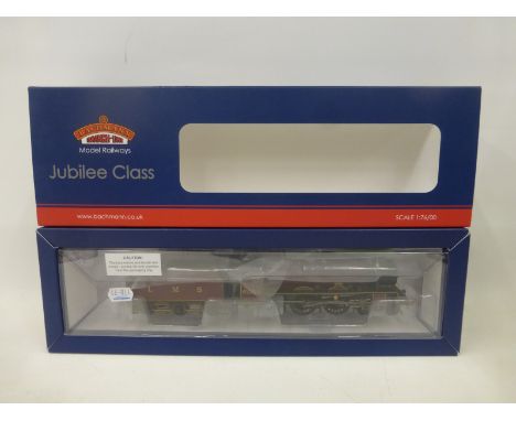 A Bachmann 00 gauge 31-187 Jubilee 5664 "Nelson"  L.M.S. Crimson Stanier Tender locomotive tender, boxed and in mint conditio