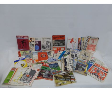 An assortment of football and cricket programmes, 1960s and later, including a Melksham Town F.C. versus Harwich and Parkesto