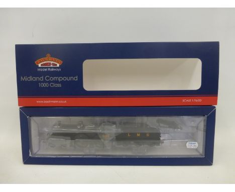 A Bachmann 00 gauge 31-931 Midland Compound 1189 L.M.S. black locomotive and tender, boxed and in mint condition.