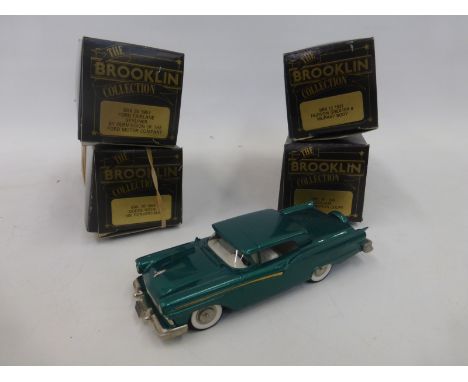 Four boxed The Brooklin Collection die-cast models - a 1931 Hudson greater 8 Murray Body, a 1954 Dodge Royal 500 Convertible,