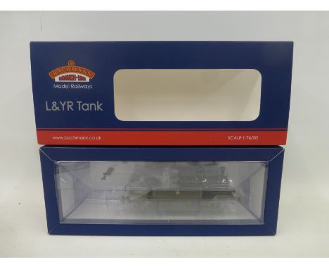 A Bachmann 00 gauge 31-167DC L and YR 2-4-2 Tank 50795 B.R. black early emblem (weathered), boxed and in mint condition.