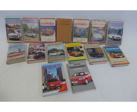 A collection of fourteen plus one Observer Automobiles volumes, twelve with dust covers, of various ages - three 1950s, nine 