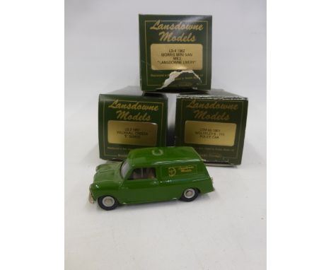 Three boxed Lansdowne Models (Brooklin Models) - an LD.4 1962 Morris Mini Van Mk I "Lansdowne Livery", an LD.2 1957 Vauxhall 