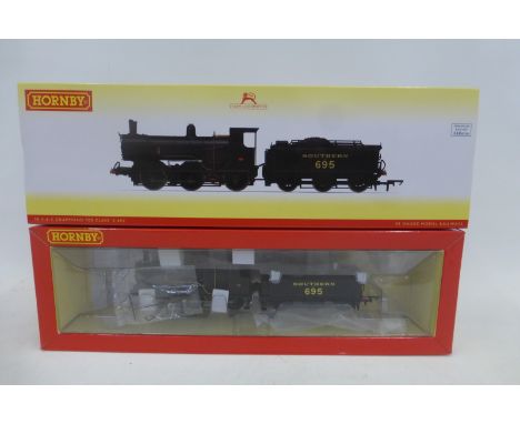 A Hornby 00 gauge S.R. 0-6-0 Drummond 700 class "E695" engine and tender, boxed in mint condition.
