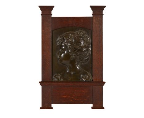 ALFRED BRISCOE DRURY (1856–1944)THE LITTLE DUCHESS, DATED 1899 modelled in high relief, signed A. DRURY/ 99, within the origi