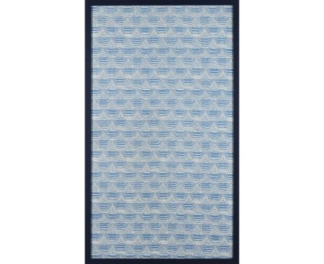 PHYLLIS BARRON (1890-1964) FOR TURNBULL &amp; STOCKDALE LTD - ROSEBANK FABRICSHAND-BLOCKED PRINTED LINEN PANEL, 1935 stripe a