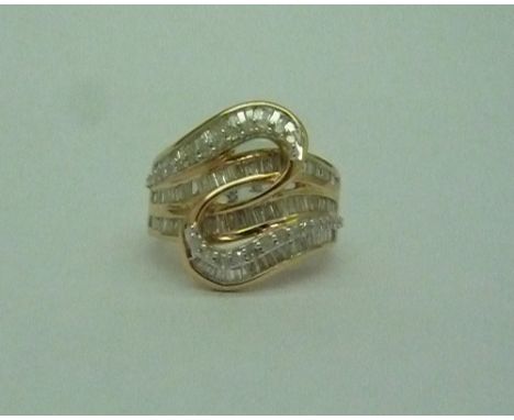 A limited edition 9ct rose gold Tomas Rae ring, diamond weight 1ct, total weight 6.44g, with certificate, size L