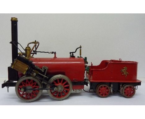 A model Royal Chester 1½" gauge general purpose traction engine and tender, with book, Building the Allchin, length of engine