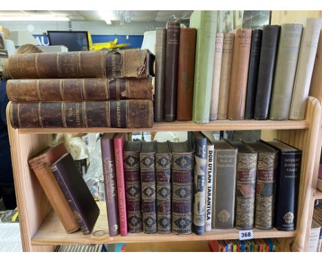 SHELF OF BOOKS INCLUDING HISTORY OF ROME COLLECTION, TWO VOLUMES OF 'HALF HOURS WITH THE BEST AUTHORS', AND OTHERS