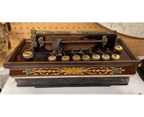 FRENCH ACCORDION IN CASE, STAMPED BUSSON OF PARIS