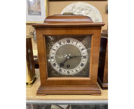 REPRODUCTION WALNUT CASED BRACKET CLOCK