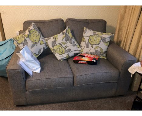 GREY TWO SEATER SOFA 